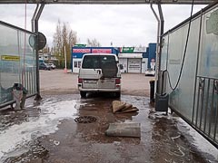 Чистые ковры сложены